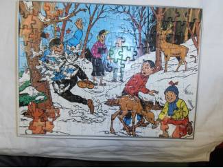 Stripfiguren Suske en Wiske puzzel – In de sneeuw