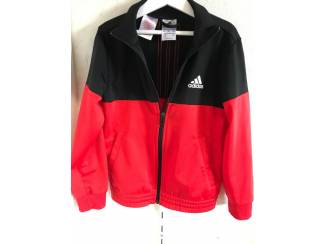 Trainingspak Adidas zwart met rood