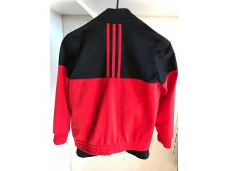 Kleding Trainingspak Adidas zwart met rood