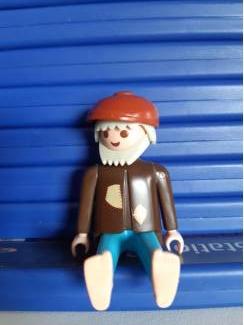Speelgoed | Playmobil Playmobil man met baard en pet 1989
