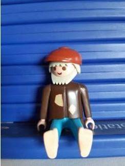Speelgoed | Playmobil Playmobil man met baard en pet 1989
