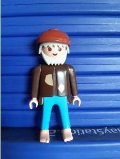 Speelgoed | Playmobil Playmobil man met baard en pet 1989