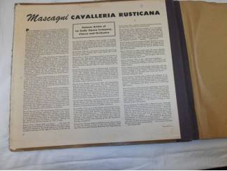 Grammofoon / Vinyl Verzameling 9 x 78-toeren platen in album Cavalleria Rusticana