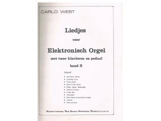 Bladmuziek Carlo West – Liedjes voor elektronisch orgel band 3
