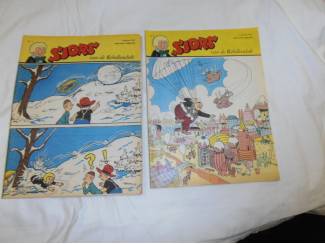 Striptijdschriften Sjors van de Rebellenclub jaargang 1961 nr. 1 tot en met 10