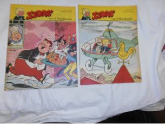 Striptijdschriften Sjors van de Rebellenclub jaargang 1961 nr. 41 tot en met 50