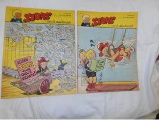 Striptijdschriften Sjors van de Rebellenclub jaargang 1961 nr. 41 tot en met 50