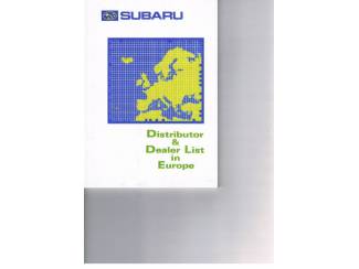 Autoboeken en Autotijdschriften Handleiding Subaru Vivio