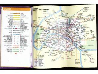 Reisboeken Reisgids Parijs & Kaart.