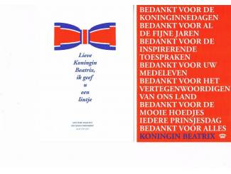 Bedankkaarten 2013 Koningin Beatrix