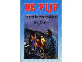 De Vijf 5 - De Vijf in een kampeerwagen - E. Blyton - blauw.