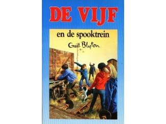 De Vijf dl 7 - De Vijf en de spooktrein - Enid Blyton - blauw