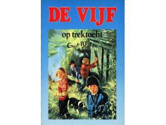 De Vijf dl 10 - De vijf op trektocht - Enid Blyton - blauw