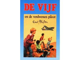 De Vijf 13 - De Vijf en de verdwenen piloot - E.Blyton blauw