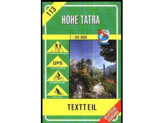 Reisboeken Hohe Tatra 113 - Wanderkarte ( Deutsche Ausgabe ) und Textteil