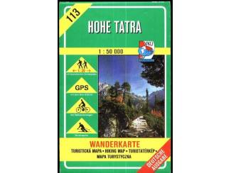 Reisboeken Hohe Tatra 113 - Wanderkarte ( Deutsche Ausgabe ) und Textteil