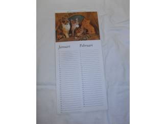 Verjaardagskalender met o.a. katten