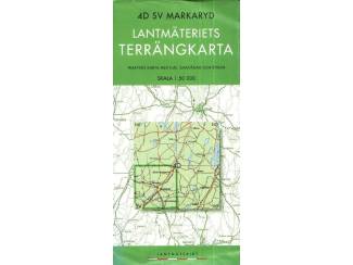Reisboeken 4D SV Markaryd Lantmäteriets Terrängkarta - Sverige - Zweden