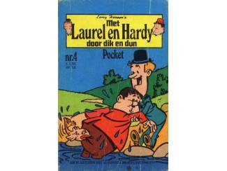 Stripboeken Laurel en Hardy Pocket nr 4 - Met Laurel en Hardy door dik e