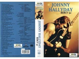 VHS Johnny Hallyday Bercy 92 live concert 24 nrs VHS ZGAN