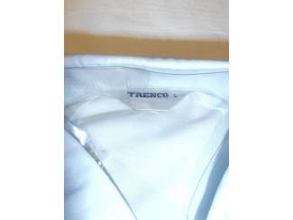 Kleding Vintage overhemd Trenco donker wit maat S