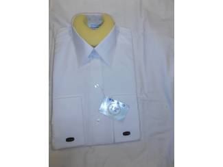 Kleding Vintage overhemd Trenco polyester cotton wit maat 36