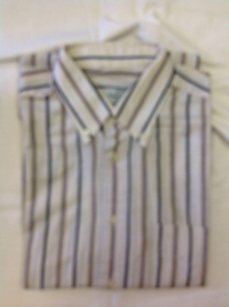 Vintage overhemd Emilio Sardrini button down streep maat 38