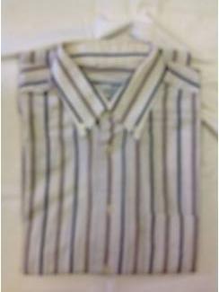 Vintage overhemd Emilio Sardrini button down streep maat 38