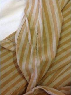 Kleding Vintage overhemd bruine streep maat geschat 37/38
