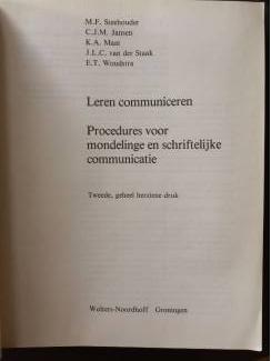 Studieboeken Leren communiceren
