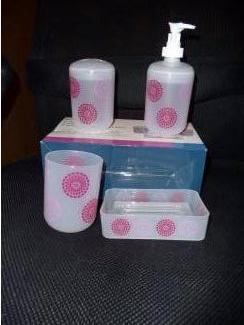 Beautycases Toilettasje make up tasje roze Soigne opdruk met rits nieuw