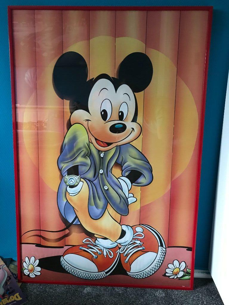 Micky Mouse poster in lijst