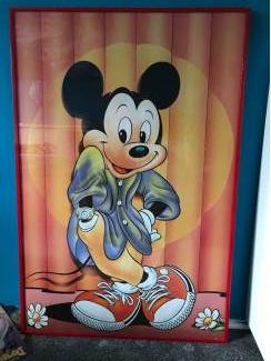 Micky Mouse poster in lijst