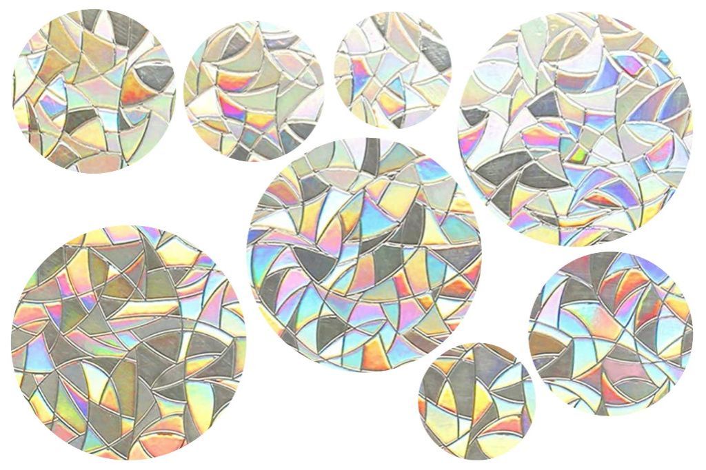 Raamsticker - 3d - Rainbow - Cirkels