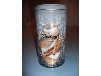 Blikken Blik  Cappuccino Cream wafer blik luxury ( geheel metaal )