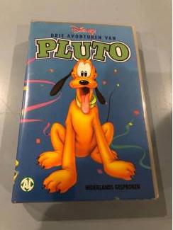 VHS Disney videoband : drie avonturen van Pluto.