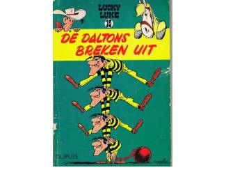 Antiquarische strips Lucky Luke deel 15 De Daltons breken uit. 1e druk 1960.