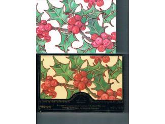 Kerst 8 dubbele kaarten met enveloppen 19 x 12,5 cm nu &euro; 3,95