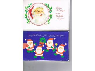 Kerst 8 enkele kaarten met enveloppen 14 x 9 cm nu &euro; 1,--