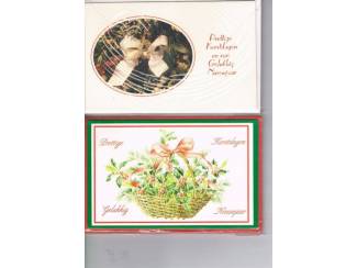 Kerst 8 enkele kaarten met enveloppen 14 x 9 cm nu &euro; 1,--