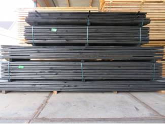 Tuinhout en Palen Zweeds rabat in zwart en blank uit voorraad leverbaar!