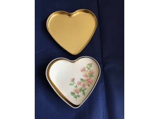 Blikken Blik hartvormig met notitieblaadjes hart