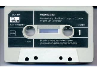 Cassettebandjes Pro Musica Holland Zingt 16 nrs cassette 1980 ZGAN