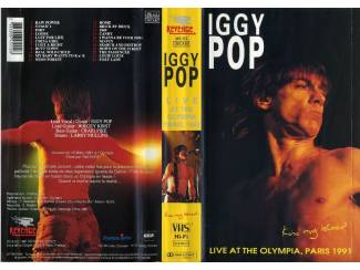 VHS Iggy Pop Kiss My Blood Live At The Olympia Paris 1991 VHS