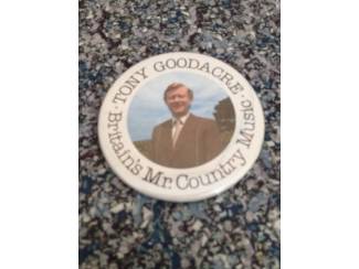 Button Tony Goodacre Britains Mr. Country music , zanger, 6 cm