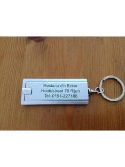 Sleutelhangers Sleutelhanger met licht Restaria d'n Ecker Rijen cafetaria