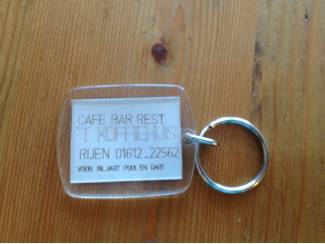 Sleutelhangers Sleutelhanger caf&eacute; bar rest 't Koffiehuis Rijen station