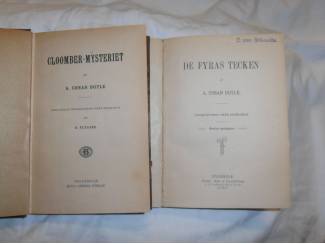 Antiquarische boeken Sherlock Holmes e.a. (antiquarisch) in de Zweedse taal  (doos 9).