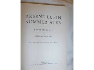 Antiquarische boeken Sherlock Holmes e.a. (antiquarisch) in de Zweedse taal  (doos 9).