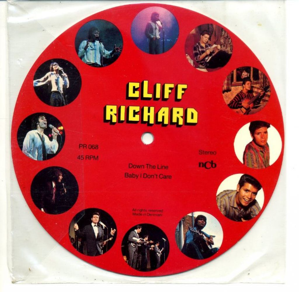 Cliff Richard Down The Line / Baby I Don't Care Picture Disc